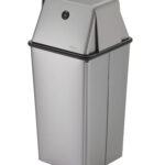 Bobrick B-2250 Floor-Standing Swing Top Stainless Steel Waste Receptacle