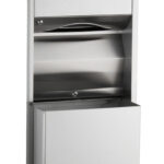 Bobrick B-3944 Recessed Paper Towel Dispenser and Waste Receptacle