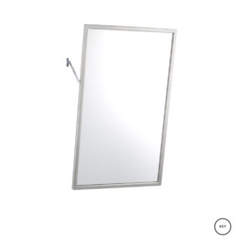 Bobrick B-294 1830 Angle-Frame Two Position Tilt Mirror 18" x 30"