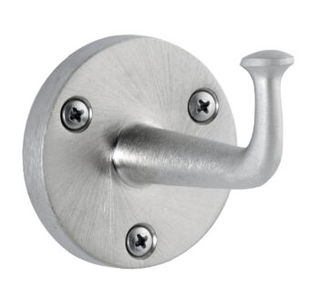 Bobrick B-211 Heavy-Duty Clothes Hook with Exposed Mounting - Satin Finish