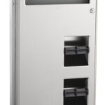 Bobrick B-347 ClassicSeries® Partition Mounted Seat Cover Dispenser and Toilet Tissue Dispenser