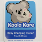 Koala Kare 310-28 Restroom Door Label