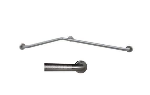 Bobrick B-6897.99 Two-Wall Toilet Compartment Grab Bar w/ Peened Grip