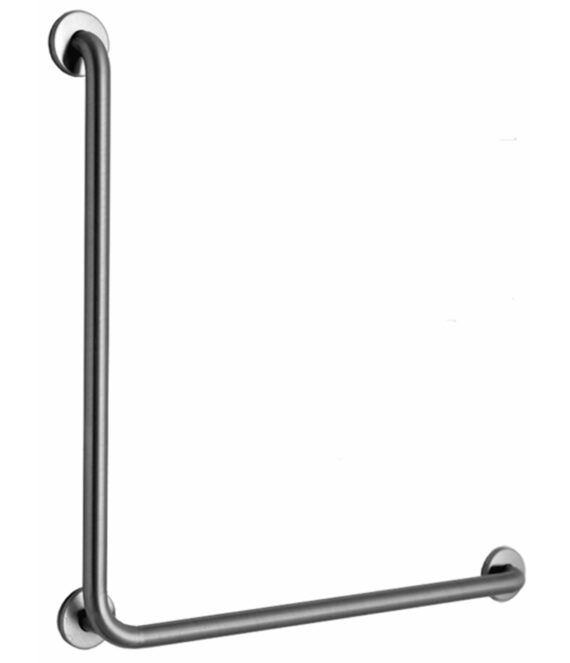 Bobrick B-6898.99 L-Shaped 90 Degree Grab Bar w/ Peened Grip