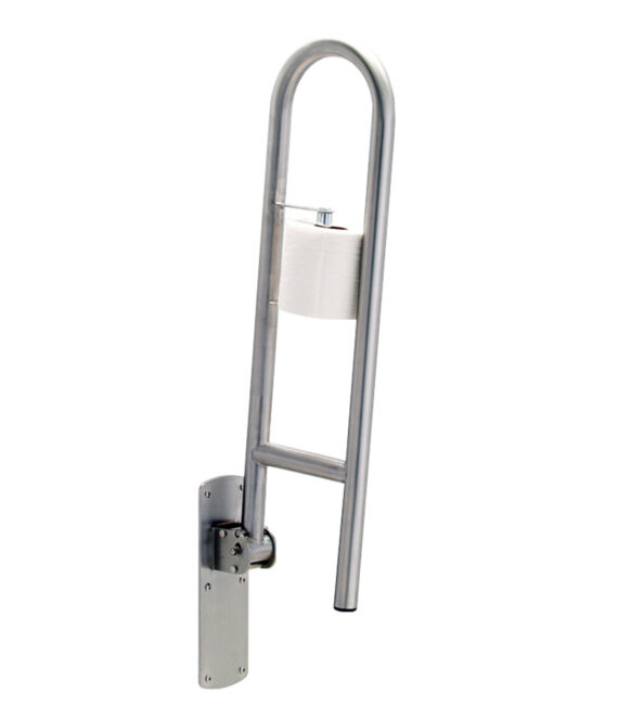 Gamco 125-SWING-UP-TPH Grab Bar With Toilet Paper Holder