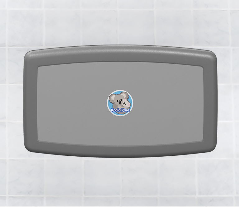 Koala Kare KB30001 Horizontal WallMounted Baby Changing StationGrey