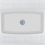 Koala Kare KB300-05 Horizontal Wall-Mounted Baby Changing Station-White Granite