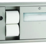 Bobrick B-30919 Surface-Mounted Toilet Tissues, Seat-Cover Dispenser and Waste Disposal