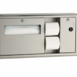 Bobrick B-30929 Surface-Mounted Toilet Tissue, Seat-Cover Dispenser and Waste Disposal