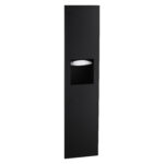 Bobrick B-38034.MBLK TrimLineSeries™  Recessed Paper Towel Dispenser/Waste Receptacle, Matte Black
