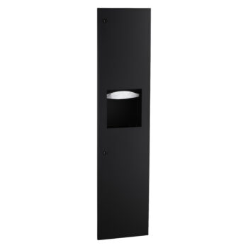 Bobrick B-38034.MBLK TrimLineSeries™  Recessed Paper Towel Dispenser/Waste Receptacle, Matte Black