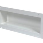 B-9883 Recessed Shelf, Ligature Resistant, White Powder-Coated