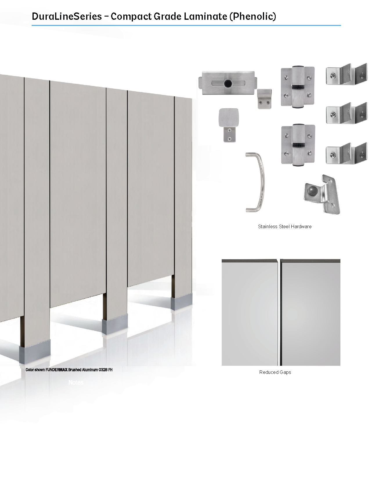 1081 DuraLineSeries™ Floor Mount Partitions