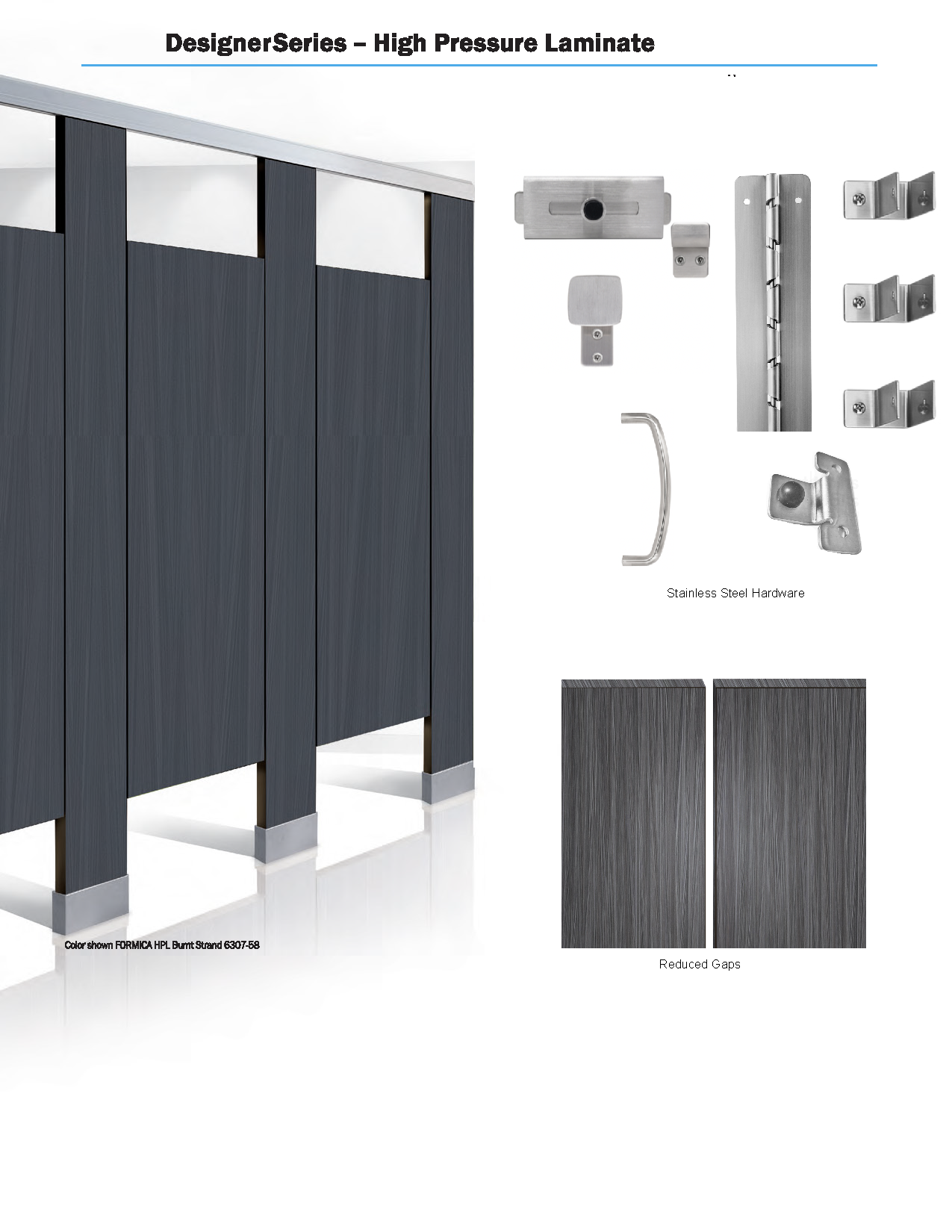 Bobrick DesignerSeries 1042.65D Toilet Partitions