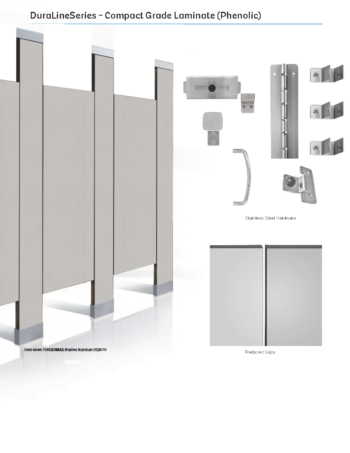 Bobrick DuraLineSeries Gapless 1086G.67DDS Toilet Partitions