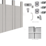 Bobrick 1080 DuraLineSeries Gapless 1088G Toilet Partitions