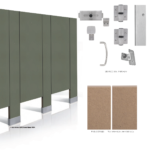 Bobrick 1090 SierraSeries 1091.67P Toilet Partitions