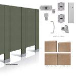 Bobrick 1090 SierraSeries Gapless 1091G.67P Toilet Partitions
