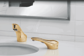 Bobrick B-8870  Designer Series Faucet, Polished Brass