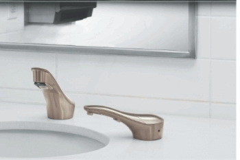 Bobrick B-8875  Designer Series Faucet, Brushed Nickel