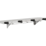 Bobrick B-224x36 Shelf with Mop and Broom Holders and Rag Hooks