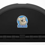 Koala Kare KB208-02 Oval Wall Mounted Baby Changing Station – Matte Black