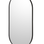 Bobrick B-105 2448.MBLK Pill Shaped Mirror, Matte Black