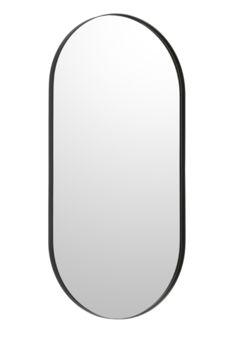 Bobrick B-105 2448.MBLK Pill Shaped Mirror, Matte Black